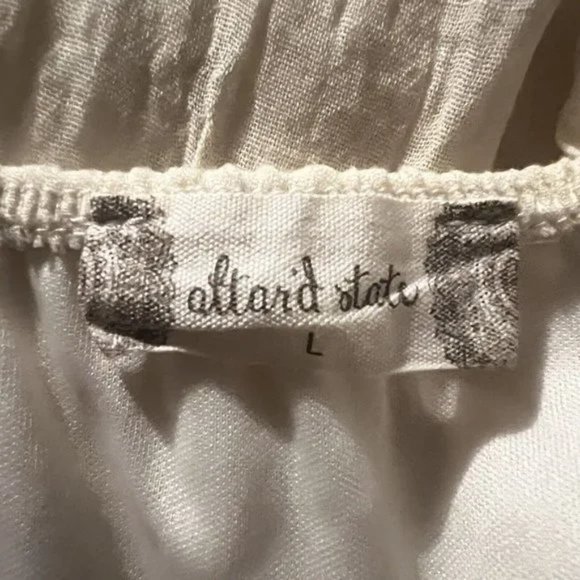 Altar’d State Cream Super Soft Lightweight Side Tie Sundress ~ Size Large - Picture 7 of 8